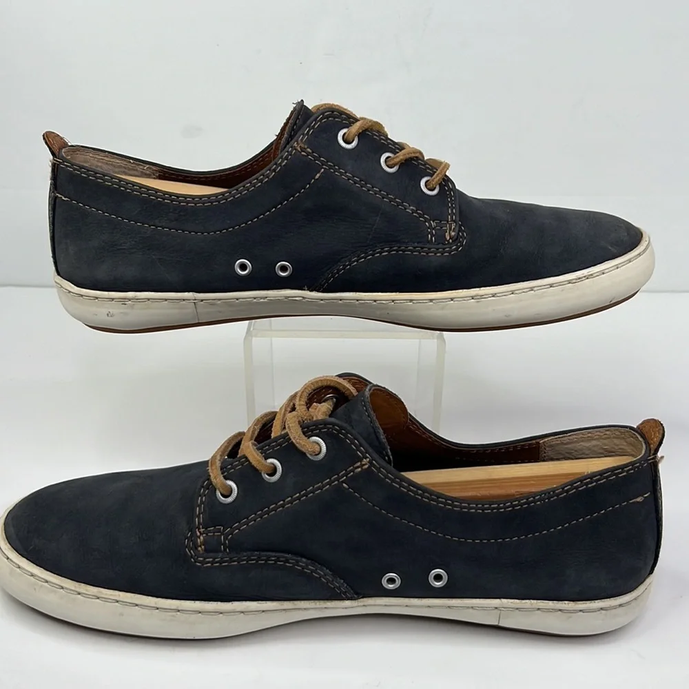 FRYE MEN’S NORFOLK DECK SHOES INDIGO SUNWASH NUBUCK LEATHER SZ 11.5